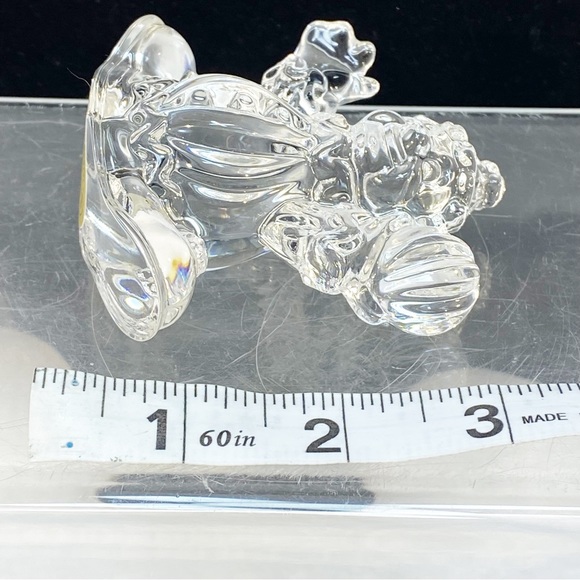 Clown Crystal Princess House Rocking 24% Circus Clear Art Glass Germany 3” x 3” - Picture 7 of 11
